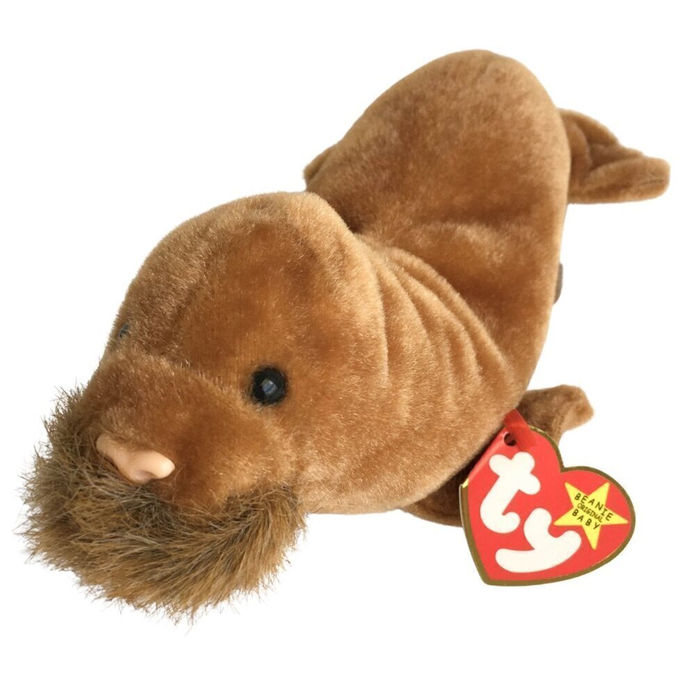 Vintage Beanie Baby Stuffed Toy‎ Plush Animal - Paul Walrus 1999